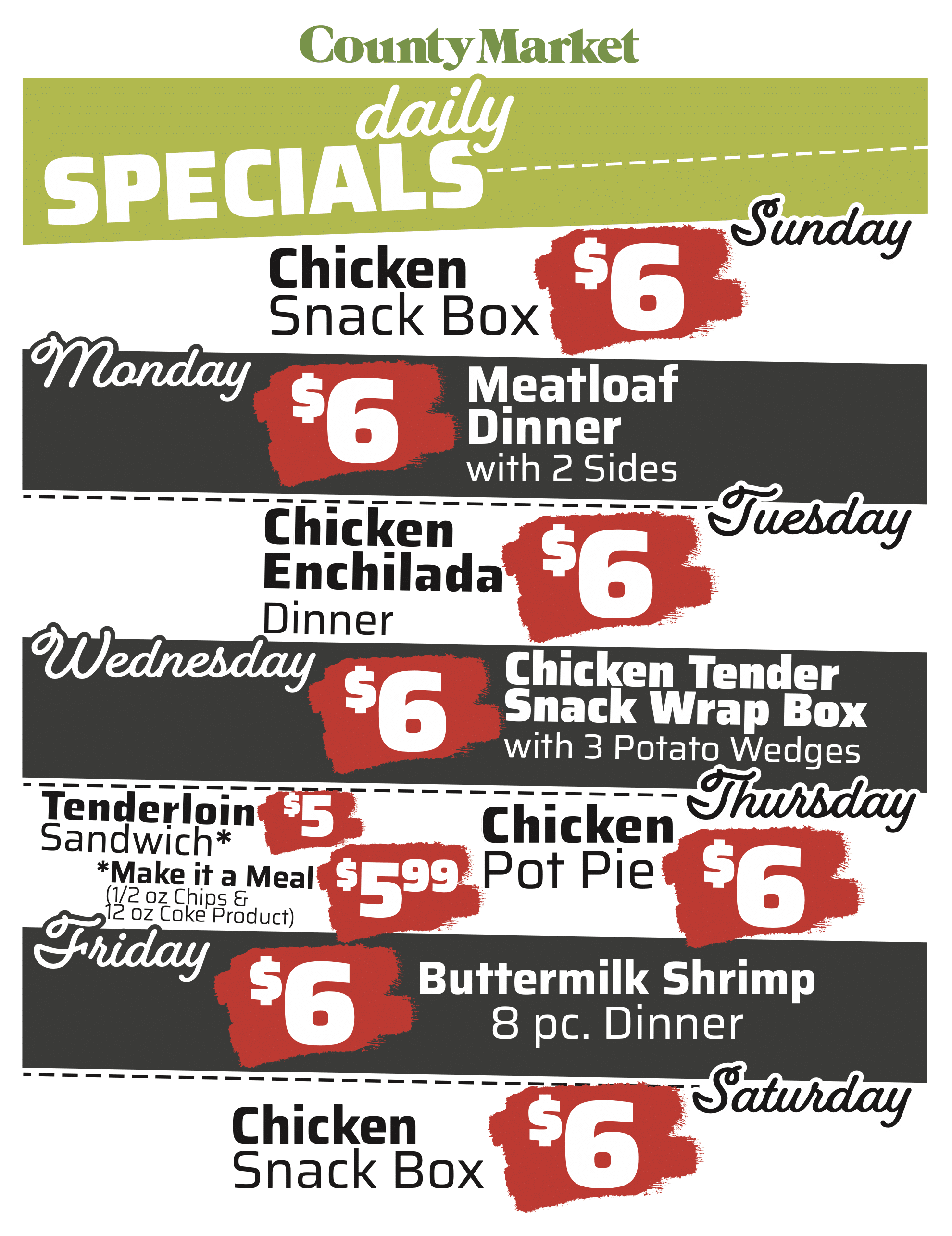 Daily Specials